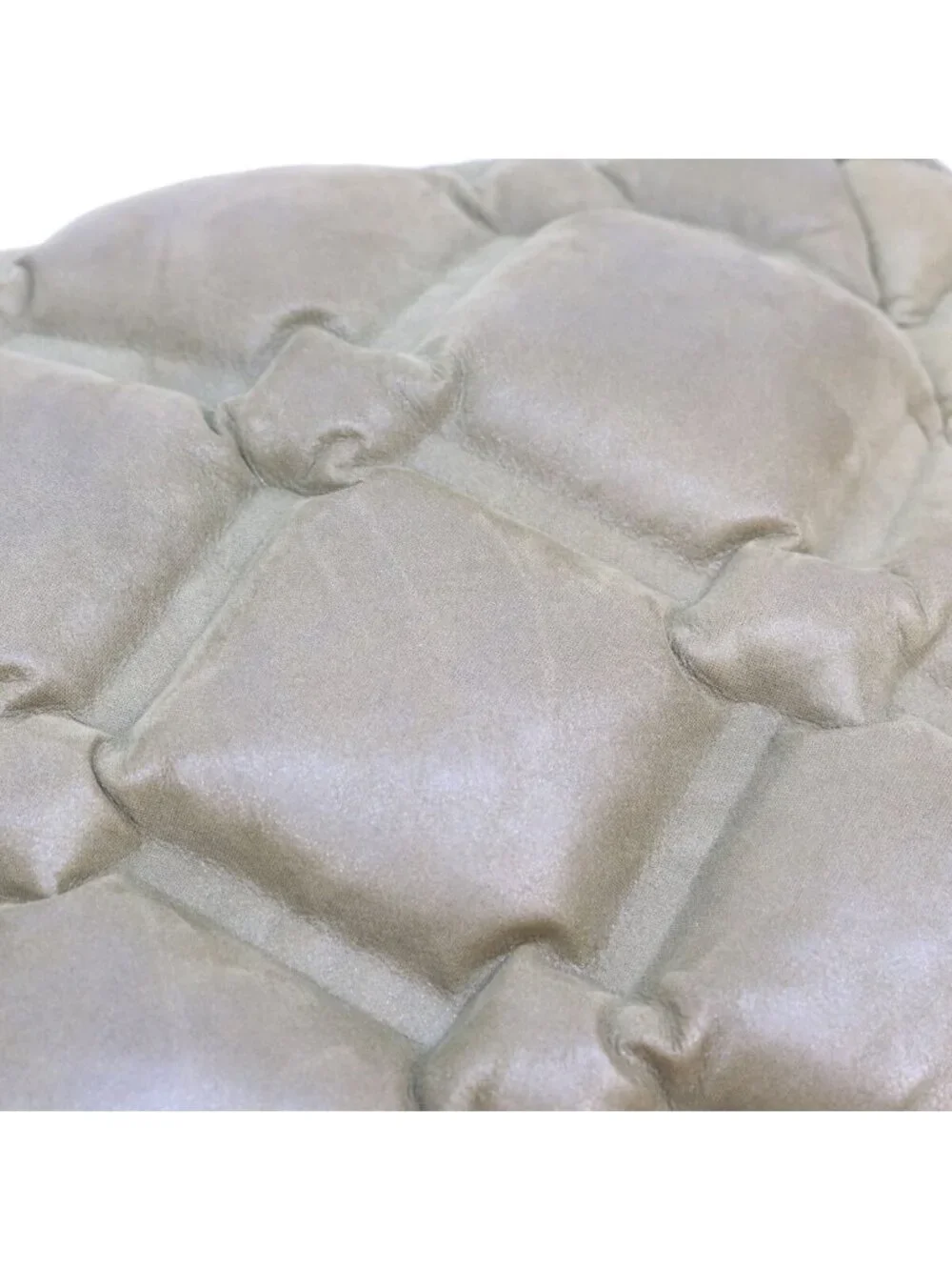 Chanel Khaki Bubble Quilt Calfskin Shoulder Bag